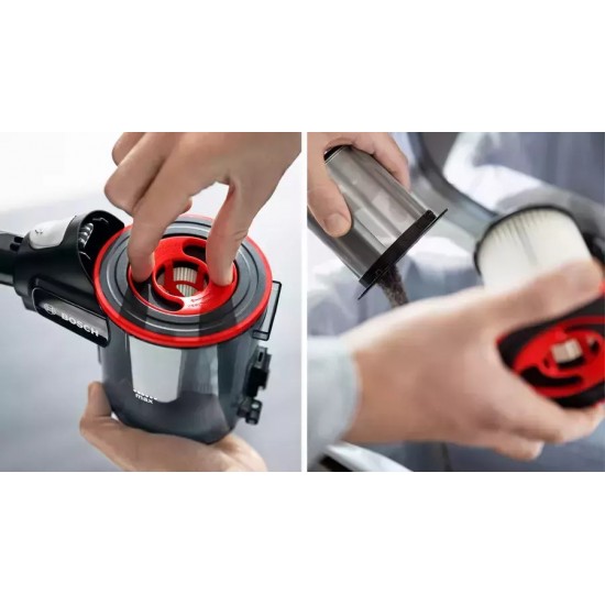 Bosch Unlimited 7 Επαναφορτιζόμενη Σκούπα 2 σε 1 Stick & Χειρός 18V White
