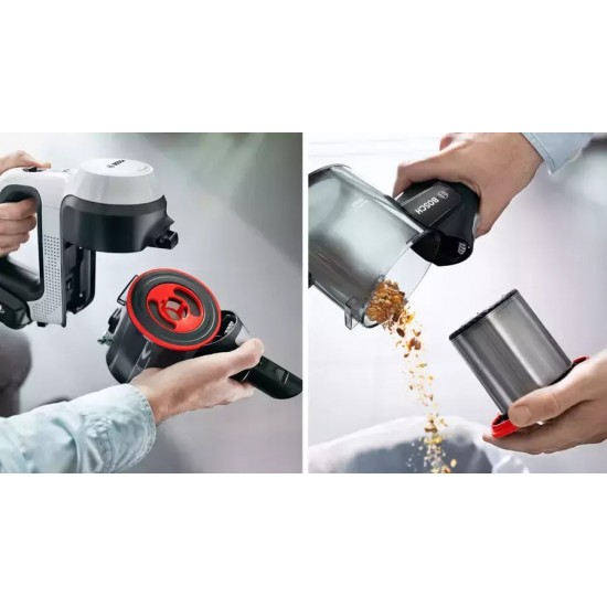 Bosch Unlimited 7 Επαναφορτιζόμενη Σκούπα 2 σε 1 Stick & Χειρός 18V White