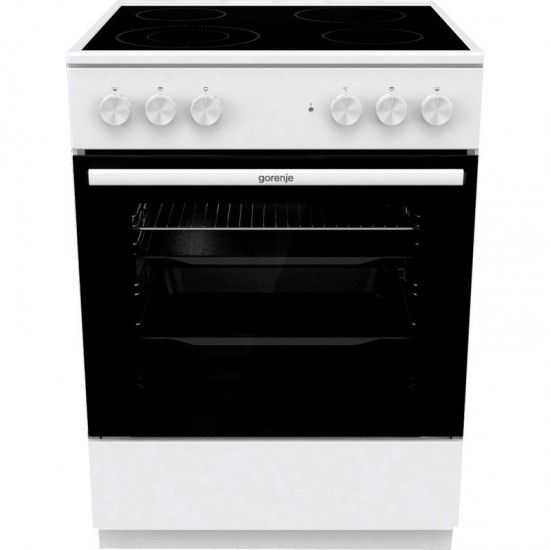 Gorenje GEC6A41WC Κουζίνα 71lt με Κεραμικές Εστίες Π60εκ. Λευκή