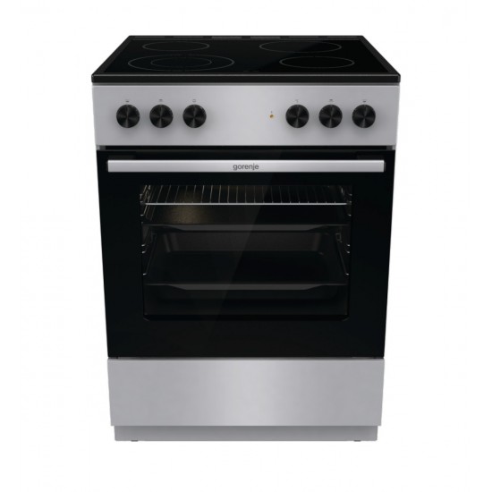 Gorenje GEC6A41SC Κουζίνα 71lt με Κεραμικές Εστίες Π60εκ. Inox