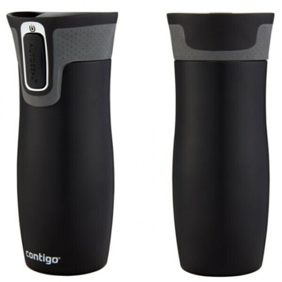 Contigo West Loop Ποτήρι Θερμός Ανοξείδωτο BPA Free 470ml Μαύρο με Επιστόμιο 2095800 Contigo West Loop Ποτήρι Θερμός Ανοξείδωτο BPA Free 470ml Μαύρο με Επιστόμιο 2095800