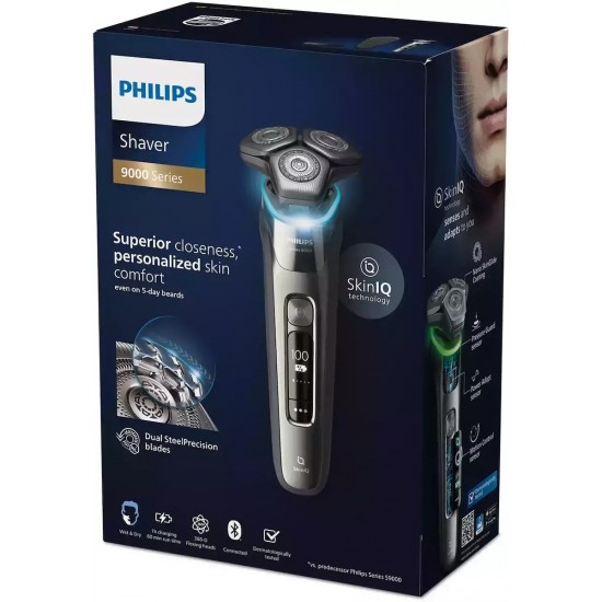 Philips Series 9000 S9974/35 Περιστρεφόμενη Ξυριστική Μηχανή Προσώπου Επαναφορτιζόμενη