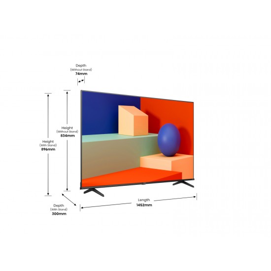 Hisense 65A6K Τηλεόραση 65'' Smart TV LED 4K Hisense 65A6K Τηλεόραση 65'' Smart TV LED 4K