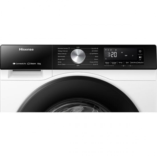 Hisense Πλυντήριο Ρούχων 12kg 1400 Στροφών Inverter Motor WF3S1243BW3 Hisense Πλυντήριο Ρούχων 12kg 1400 Στροφών Inverter Motor WF3S1243BW3