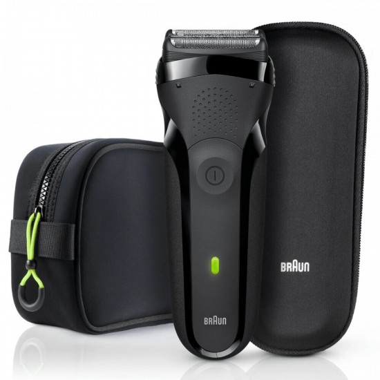 Braun Series 3 300S/BLK Περιστρεφόμενη Ξυριστική Μηχανή Προσώπου Επαναφορτιζόμενη