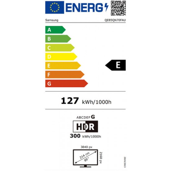 Samsung QE85QN70FAUXXH 85'' Neo QLED 4K Smart TV Τηλεόραση