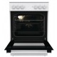 Gorenje GEC6A41WC Κουζίνα 71lt με Κεραμικές Εστίες Π60εκ. Λευκή
