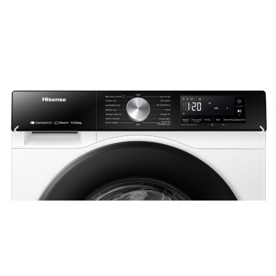 Hisense WD3S1043BW3 Πλυντήριο-Στεγνωτήριο Ρούχων 10.5kg/6kg Ατμού 1400 Στροφές Wi-Fi Hisense WD3S1043BW3 Πλυντήριο-Στεγνωτήριο Ρούχων 10.5kg/6kg Ατμού 1400 Στροφές Wi-Fi