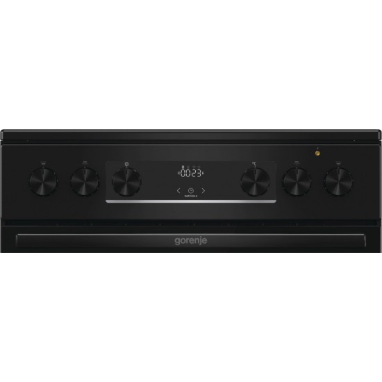 Gorenje GEC6C40BG Κουζίνα 71lt με Κεραμικές Εστίες Π60εκ. Μαύρη