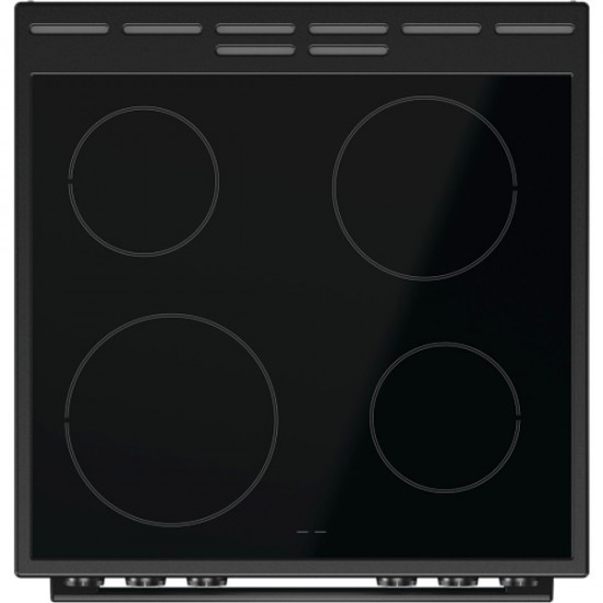 Gorenje GEC6C40BG Κουζίνα 71lt με Κεραμικές Εστίες Π60εκ. Μαύρη