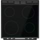 Gorenje GEC6C40BG Κουζίνα 71lt με Κεραμικές Εστίες Π60εκ. Μαύρη