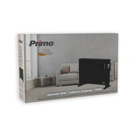 Primo PRCH-81121 Θερμοπομπός Δαπέδου 2000W Μαύρος Primo PRCH-81121 Θερμοπομπός Δαπέδου 2000W Μαύρος