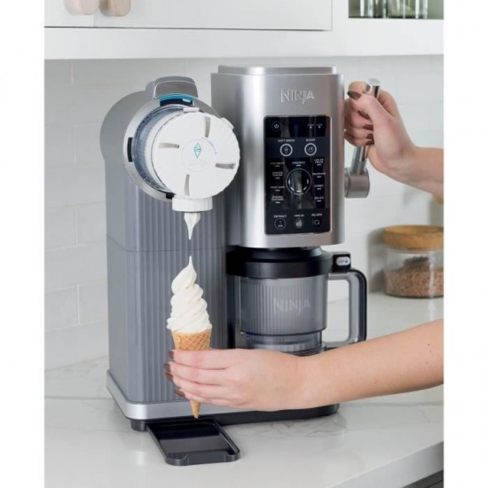 Ninja CREAMi Scoop & Swirl NC701EU Παγωτομηχανή 2x480ml Ασημί Ninja CREAMi Scoop & Swirl NC701EU Παγωτομηχανή 2x480ml Ασημί