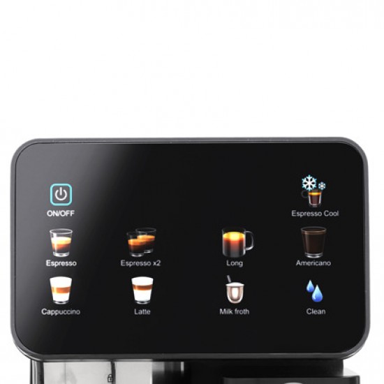 Izzy IZ-6020 Μηχανή Espresso 1450W Πίεσης 20bar για Cappuccino Μαύρη