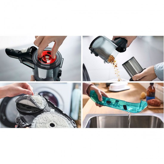 Bosch Unlimited 7 BCS71HYG1  Επαναφορτιζόμενη Σκούπα 2 σε 1 Stick & Χειρός 18V Τιρκουάζ