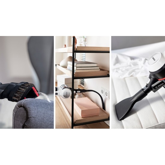 Bosch Unlimited 7 Επαναφορτιζόμενη Σκούπα 2 σε 1 Stick & Χειρός 18V White