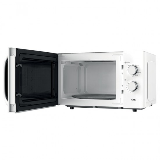 Life 221-0501 Φούρνος Μικροκυμάτων με Grill 25lt Λευκός