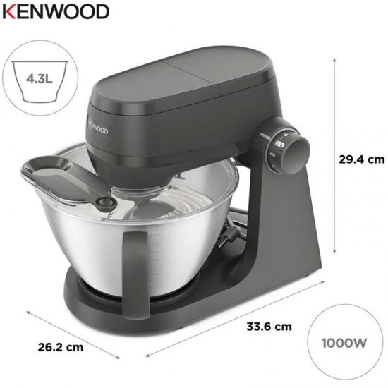 Kenwood KHC30.050GY Multi Tasker Κουζινομηχανή 1000W με Ανοξείδωτο Κάδο 1.7lt Γκρι Kenwood KHC30.050GY Multi Tasker Κουζινομηχανή 1000W με Ανοξείδωτο Κάδο 1.7lt Γκρι