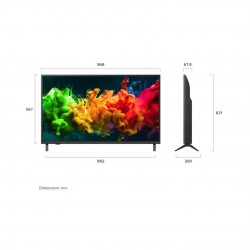 LG Smart Τηλεόραση 43" 4K UHD QNED evo AI QNED80 HDR (2025) 43QNED81B6C