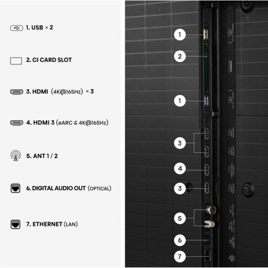 Hisense Smart Τηλεόραση 65" 4K UHD Mini LED U7S Pro HDR (2026) 65U7S 