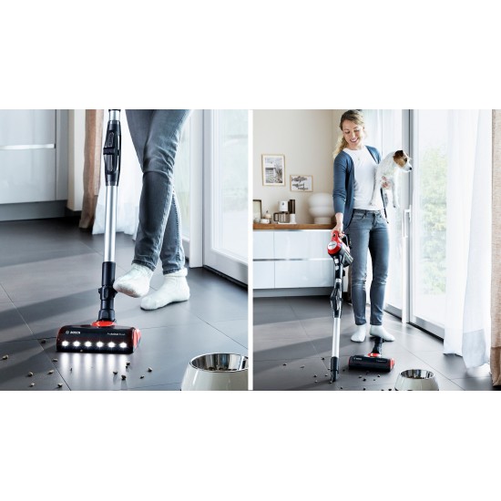 Bosch BBS711ANM Unlimited 7 ProAnimal Επαναφορτιζόμενη Σκούπα 2 σε 1 Stick & Χειρός 18V Red