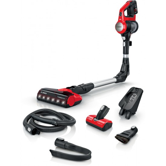 Bosch BBS711ANM Unlimited 7 ProAnimal Επαναφορτιζόμενη Σκούπα 2 σε 1 Stick & Χειρός 18V Red