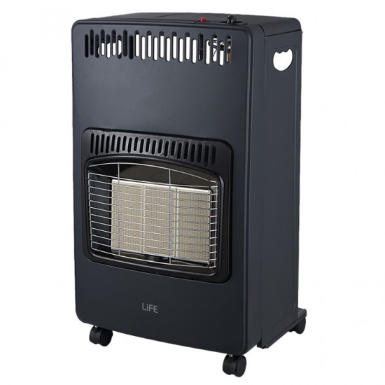 Life Blue Flame Κεραμική Σόμπα Υγραερίου 4200W Γκρι 42x43x75cm 221-0331