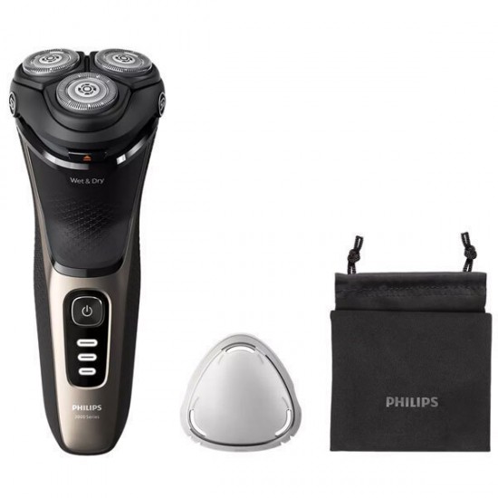 Philips Series 3000 S3242/12 Περιστρεφόμενη Ξυριστική Μηχανή Προσώπου Επαναφορτιζόμενη