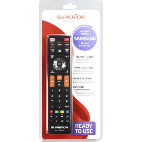 Superior Electronics Συμβατό Τηλεχειριστήριο Ready To Use για Τηλεοράσεις Samsung