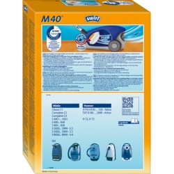 Swirl M40 Σακούλες Σκούπας 4τμχ Συμβατή με Σκούπα Miele Swirl M40 Σακούλες Σκούπας 4τμχ Συμβατή με Σκούπα Miele