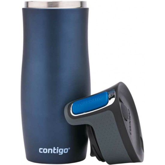 Contigo West Loop Ποτήρι Θερμός Ανοξείδωτο BPA Free 470ml Μπλε με Επιστόμιο 2095799