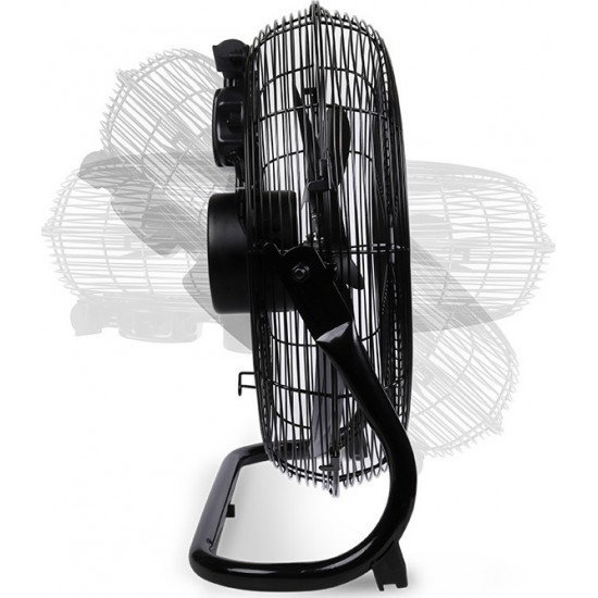Life Meltemi Ανεμιστήρας Δαπέδου 100W Διαμέτρου 40cm Mystery Black