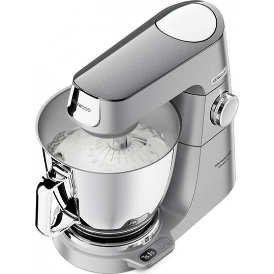 Kenwood KVL85.124SI Titanium Chef Baker XL Κουζινομηχανή 1200W με Ανοξείδωτο Κάδο 7lt Γκρι