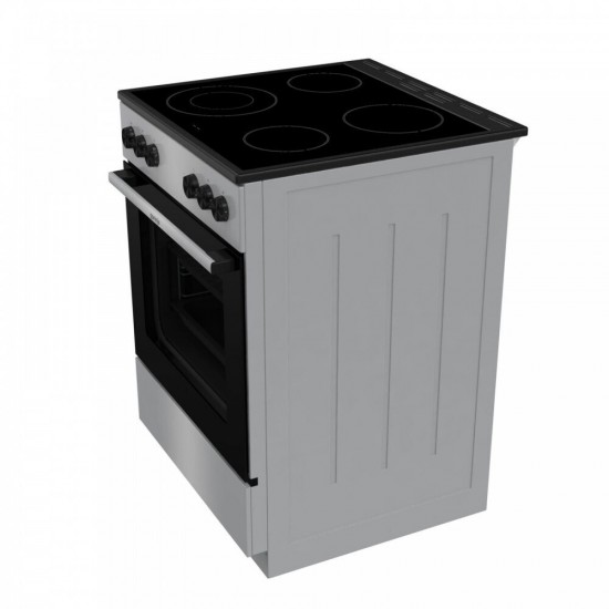 Gorenje GEC6A41SC Κουζίνα 71lt με Κεραμικές Εστίες Π60εκ. Inox