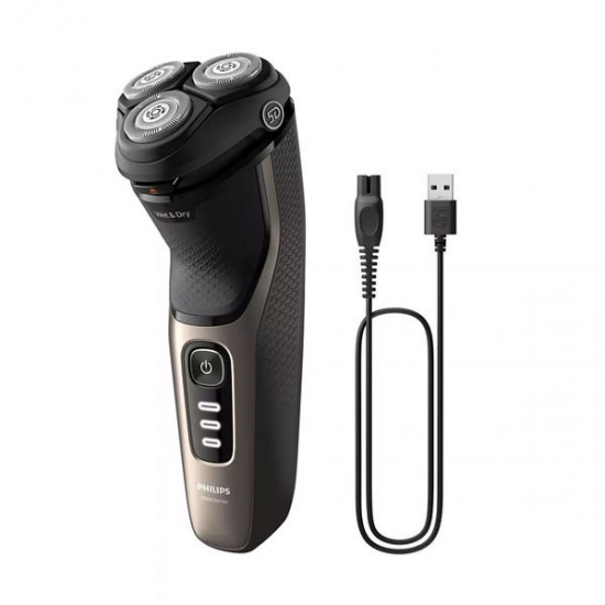 Philips Series 3000 S3242/12 Περιστρεφόμενη Ξυριστική Μηχανή Προσώπου Επαναφορτιζόμενη