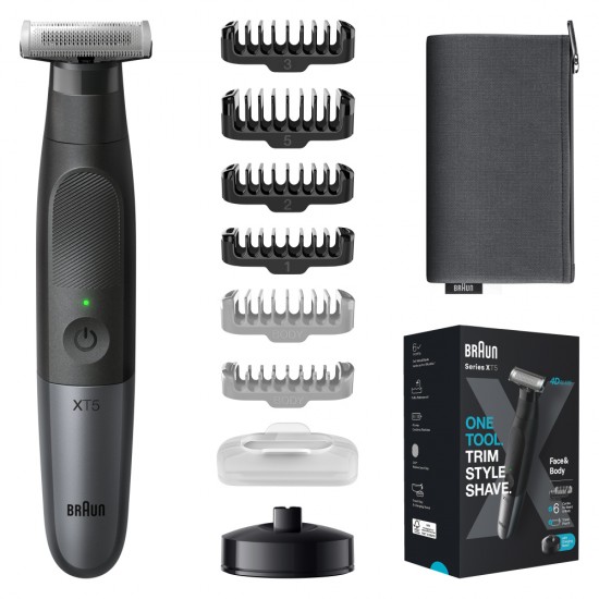 Braun XT5300 Περιστρεφόμενη Ξυριστική Μηχανή Προσώπου / Σώματος Επαναφορτιζόμενη Braun XT5300 Περιστρεφόμενη Ξυριστική Μηχανή Προσώπου / Σώματος Επαναφορτιζόμενη