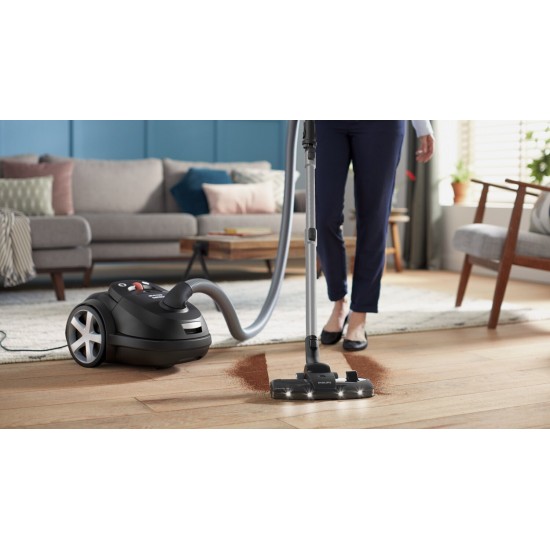 Philips XD8122/10 Ηλεκτρική Σκούπα 900W με Σακούλα 4lt Μαύρη