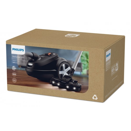 Philips XD8122/10 Ηλεκτρική Σκούπα 900W με Σακούλα 4lt Μαύρη