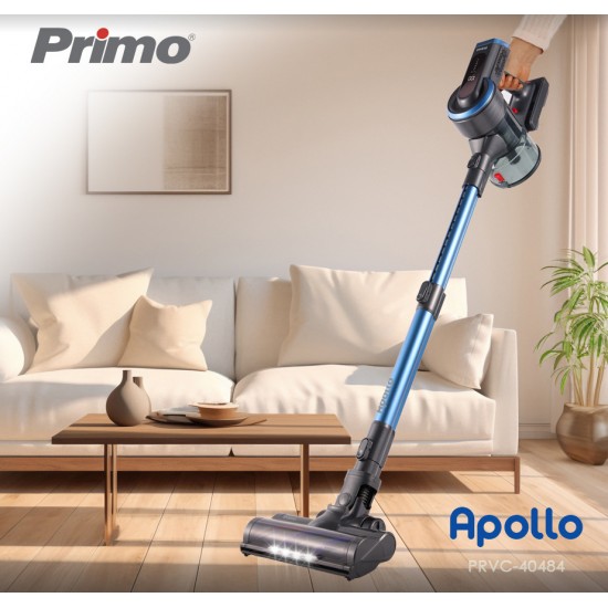 Primo PRVC-40484 Επαναφορτιζόμενη Σκούπα 2 σε 1 Stick & Χειρός 25.9V Μπλε