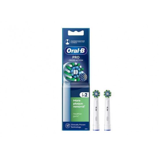 Oral-B Pro CrossAction Ανταλλακτικές Κεφαλές για Ηλεκτρική Οδοντόβουρτσα 2τμχ
