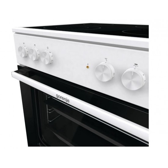 Gorenje GEC6A41WC Κουζίνα 71lt με Κεραμικές Εστίες Π60εκ. Λευκή