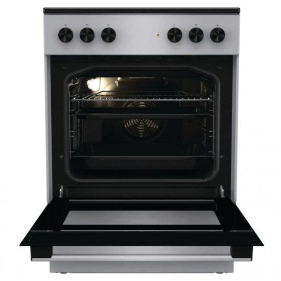Gorenje GEC6A41SC Κουζίνα 71lt με Κεραμικές Εστίες Π60εκ. Inox