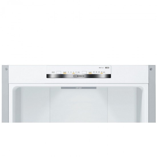 Bosch Ψυγειοκαταψύκτης 368lt Total NoFrost Υ201xΠ60xΒ66εκ. Ασημί KGN39VIDB