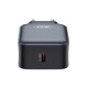 XO Φορτιστής Χωρίς Καλώδιο με Θύρα USB-C 20W Quick Charge 2.0 / Quick Charge 3.0 Μαύρος (L153) 249-0187