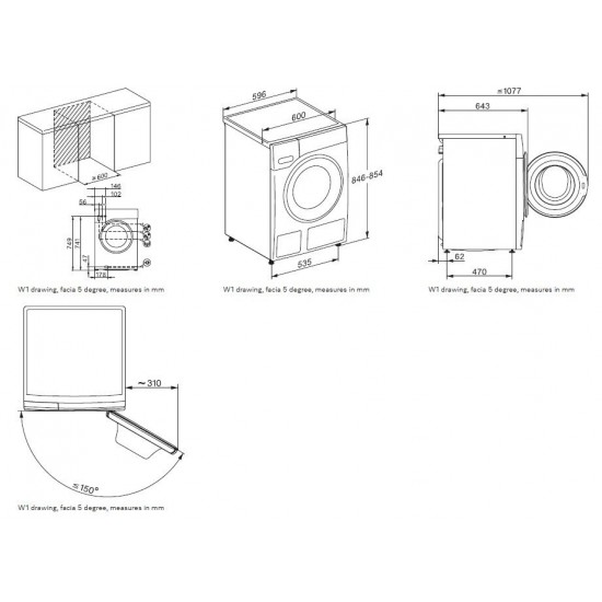 Miele WSA123 WCS Πλυντήριο Ρούχων 8kg 1400 Στροφών CapDosing 12729510 Miele WSA123 WCS Πλυντήριο Ρούχων 8kg 1400 Στροφών CapDosing 12729510