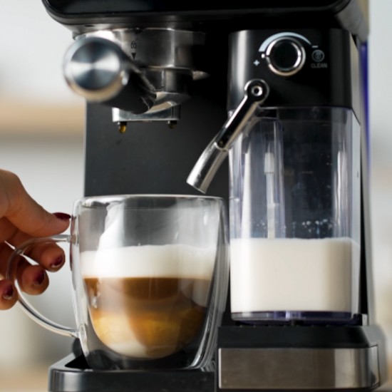 Izzy IZ-6020 Μηχανή Espresso 1450W Πίεσης 20bar για Cappuccino Μαύρη