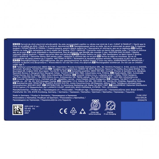 Oral-B iO Series 2 Ηλεκτρική Οδοντόβουρτσα με Αισθητήρα Πίεσης και Θήκη Ταξιδίου Μαύρη Oral-B iO Series 2 Ηλεκτρική Οδοντόβουρτσα με Αισθητήρα Πίεσης και Θήκη Ταξιδίου Μαύρη