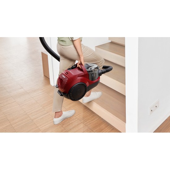 Bosch BGC21X350 Ηλεκτρική Σκούπα 750W με Κάδο 2lt Κόκκινη