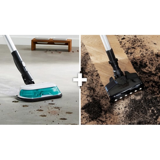 Bosch Unlimited 7 BCS71HYG1  Επαναφορτιζόμενη Σκούπα 2 σε 1 Stick & Χειρός 18V Τιρκουάζ