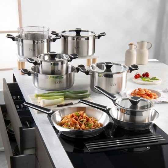 Izzy Top Chef Βαθιά Ανοξείδωτη Κατσαρόλα 20cm 225019 Izzy Top Chef Βαθιά Ανοξείδωτη Κατσαρόλα 20cm 225019